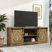Dolinhome - Grand meuble tv, buffet avec 2 portes coulissantes