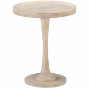 Elegant-Stil Table d'appoint Ø60x75 cm Bois de manguier