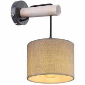 Etc-shop - Applique luminaire éclairage bois design textile salon salle à manger cuisine