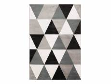 Geo scandi - tapis toucher laineux motif triangles noir 150x220 ALE3218111593022