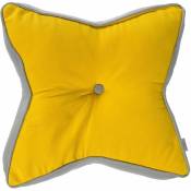 Homescapes - Coussin de sol en forme d'étoile jaune