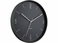 Horloge en métal mat numbers & lines 40 cm noir