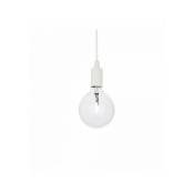 Ideal Lux - Suspension Blanche edison 1 ampoule - Blanc