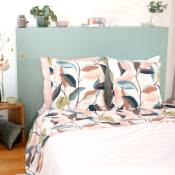 Linnea - Parure de drap coton adouci lila 270x290 cm
