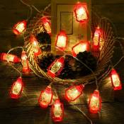 Mini guirlandes lumineuses au kérosène avec 20 led, 3 m, 2 modes, à piles, éclairage pour la maison, mariage, fête, anniversaire, famille, école,