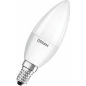Osram - led base Classic B40, ampoule led à filament dépoli en verre pour culot E14, forme bougie, blanc froid (4000K), 806 lumens, remplace les