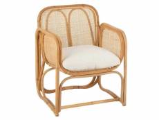 Paris prix - fauteuil design en rotin "casablanca" 65cm naturel