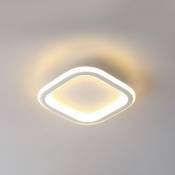 Plafonnier LED Lampe de Plafond Carré Moderne 20W pour Salon Cuisine Blanc chaud - Blanc