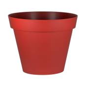 Pot rond Toscane Ø30cm 10L rouge rubis - EDA Plastique