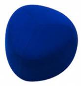 Pouf Kipu Small / 57 x 57 cm - Lapalma bleu en tissu