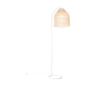 Sam - Lampadaire - 1 lumière - h 178 cm - Blanc - Rustique - éclairage intérieur - Salon i Chambre i Cuisine i Salle à manger - Blanc - Qazqa