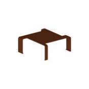 Table basse Spin Small / 90 x 90 x H 29 cm - Zeus marron
