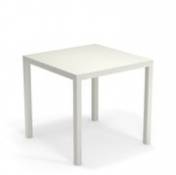 Table carrée Nova / Métal - 80 x 80 cm - Emu blanc