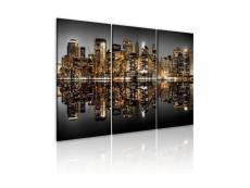Tableau villes mer de lumières - new york taille 60 x 40 cm PD12264-60-40