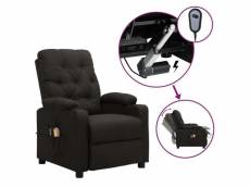 Vidaxl fauteuil électrique de massage noir tissu