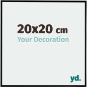 Your Decoration - 20x20 cm - Cadre Photo en Plastique Avec Verre acrylique - Anti-Reflet - Excellente Qualité - Noir Mat - Cadre Decoration Murale