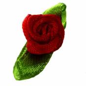 100pcs Mini Satin Rose Fleur Feuille De Mariage DÉCor