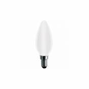 Ampoule LED-S11 Filament Flamme opaque C35 - E14 - 4W - 360° - 4 000K - 425Lm