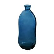 Atmosphera - Vase Uly en verre recyclé bleu orage