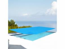 Bâche solaire de piscine rectangulaire couverture à bulles film isolation thermique 260 x 160 cm épaisseur 115 µm polyéthylène bleu [en.casa]