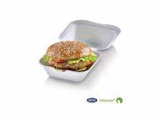 Boîte à hamburger en pulpe de cellulose biodégradable