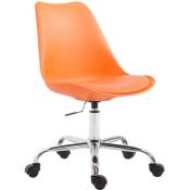 Chaise de bureau de Toulouse en polypropylène orange