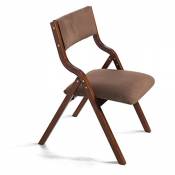 Chen- Simple solide bois pliant chaise moderne à la