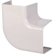 Coude plat 90° plastique rigide beige - Largeur goulotte (mm) 80 angle (°) 90 - CBM
