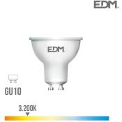 EDM - Spot led GU10 7W Dicroïque équivalent à 50W - Blanc Chaud 3200K