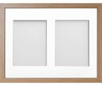 Frame Cadre Photo « Allington Range » avec 2 Ouvertures pour Fixation Company, Blanc, 16 x 30,5 cm, Contreplaqué, hêtre, 16 x 12 for Pic Size 8 x 6 in