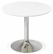 Générique Table à Diner Design BLETA 90 White 90x90x75