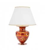 Lampe de table design ANFORA Or 24 Carats 1 ampoule Rouge Aqua, hauteur 90 Cm
