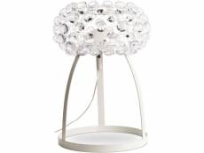 Lampe de table - lampe de salon à boutons de cristal - petite - savoni transparent