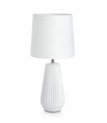 Lampe de table NICCI blanche 1 ampoule