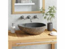 Lavabo en pierre de rivière | lavabo vasque salle de bain | ovale 38-45 cm