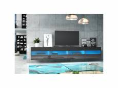 Meuble tv design erika xxl 2 mètres, 4 portes, coloris