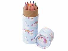 Mini pot à crayons de couleur licornes