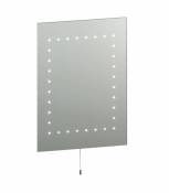 Miroir LED salle de bain Mareh Verre,acier Argent,verre