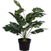 Monstera artificiel plante d'intérieur 60 cm, 18 grandes feuilles - Plantasia
