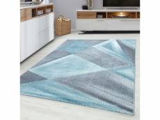 Pastel - tapis couleur pastel - bleu & gris 200 x 290