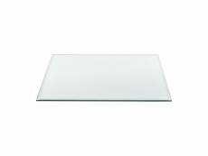 Plateau de table glasgow en verre esg 80 x 80 cm transparent [neu.haus]
