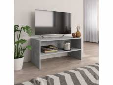 Sublime meubles famille stockholm meuble tv gris cement 80 x 40 x 40 cm aggloméré