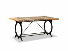 Table de salon salle à manger design bois de récupération