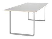 Table rectangulaire 70-70 / 170 x 85 cm - Contreplaqué - Muuto gris en métal