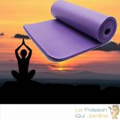 Tapis De Sport - Sol Violet 190 X 100. Yoga, Pilates, Body Balance, Stretching, Abdominaux - Violet