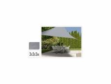 Toile d'ombrage triangle 3x3x3m gris 1509