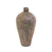 Vase en terre cuite 60x32cm brun