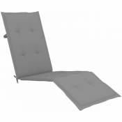 Vidaxl - Coussin de chaise de terrasse Gris (75+105)x50x3 cm Gris