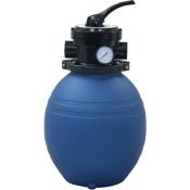 Vidaxl - Filtre à sable pour piscine avec vanne 4 positions Bleu 300 mm