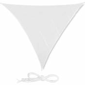 Voile d'ombrage triangle 6 x 6 x 6 m blanc - Blanc